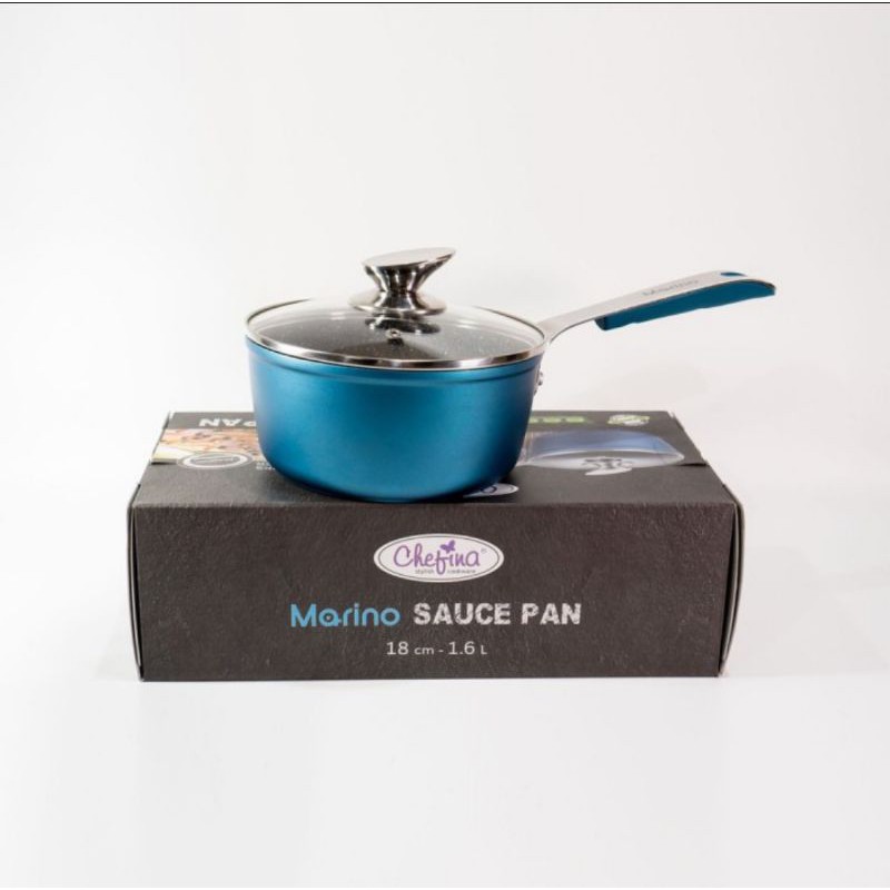 CHEFINA Marino SaucePan Bahan Marble Anti Lengket 18Cm
