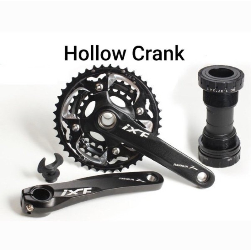 crank sepeda mtb bike ixf hollowtech ht2 triple chainring