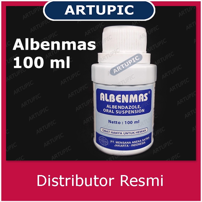 ALBENMAS 100 ml Obat Cacing HEWAN Larva Telur Cacing Cacing Pita Hati Albendazole Ayam Sapi Domba