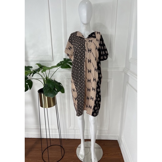 DASTER PENDEK SEBETIS RAYON MOTIF KEKINIAN VIRAL DASTER DEWASA PAKAIAN WANITA KEKINIAN LUCU-channel