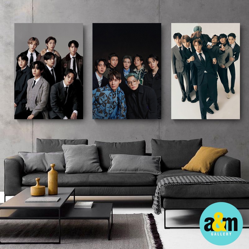 Poster Kayu BTS JIMIN V RM J-HOPE SUGA JUNGKOOK JIN Hiasan Dinding Dekorasi Kamar I Poster Kayu K-POP Dekorasi Kamar - A&amp;M