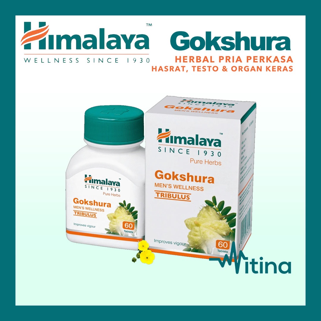 HIMALAYA GOKSHURA HERBAL TRIBULUS PRIA HASRAT KUAT ANTI LOYO TESTO SEMANGAT GYM OLAHRAGA