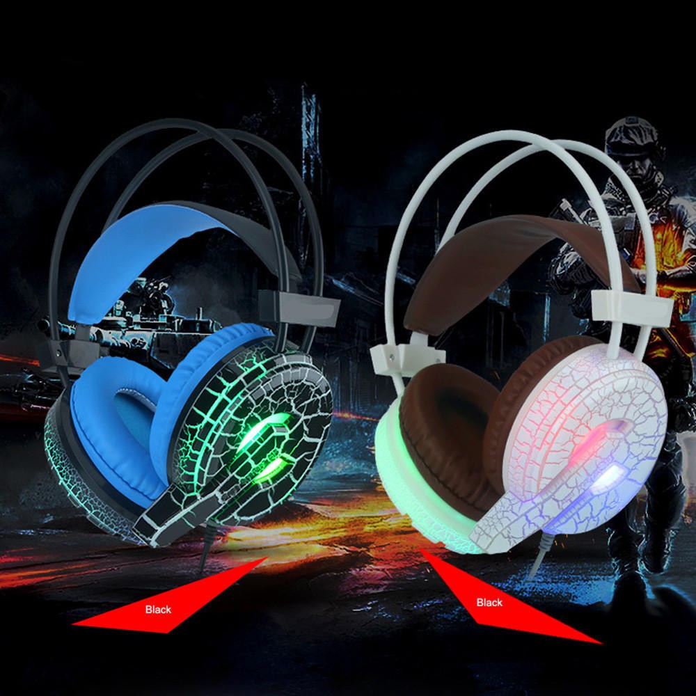 Headphone / Headset H6 Gaming Misde Stereo LED / Headphone Gaming FOR PC or Smartphone