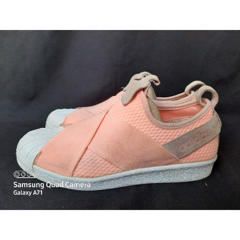 Preloved Adidas Superstar Slip On Peach