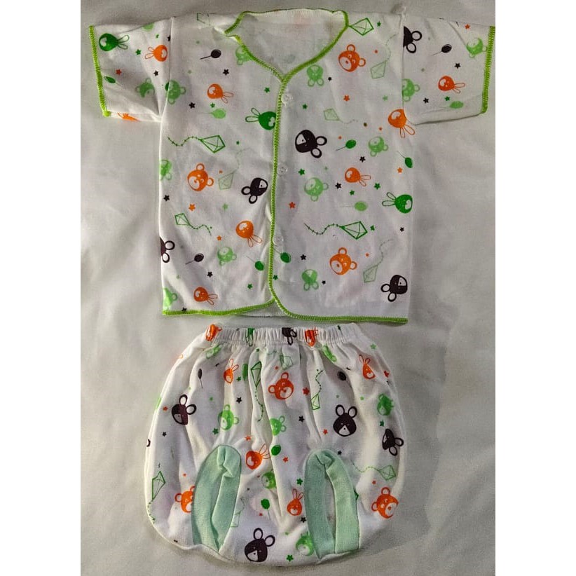 Setelan Baju Celana Bayi New born Terdaftar SNI / Satu Set Pakaian Santai Tidur Baby New Born