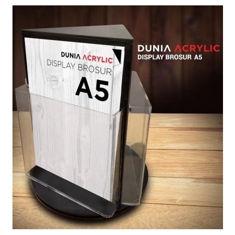 

Office & Stationery | Document Organizer | Tempat Brosur Akrilik / Akrilik Brosur Putar / Brochure Holder Acrylic | Best Seller