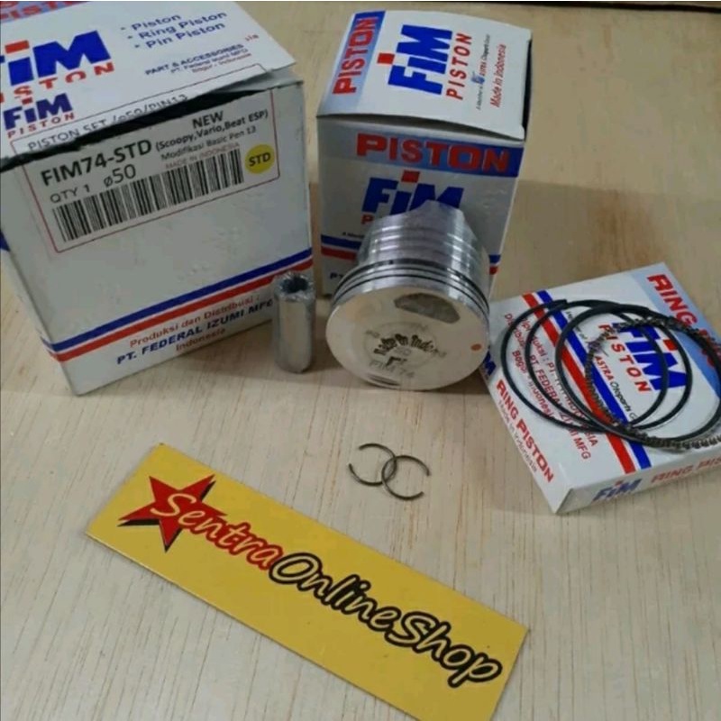 piston seher kit beat scoopy vario karburator oversize 50 original fim