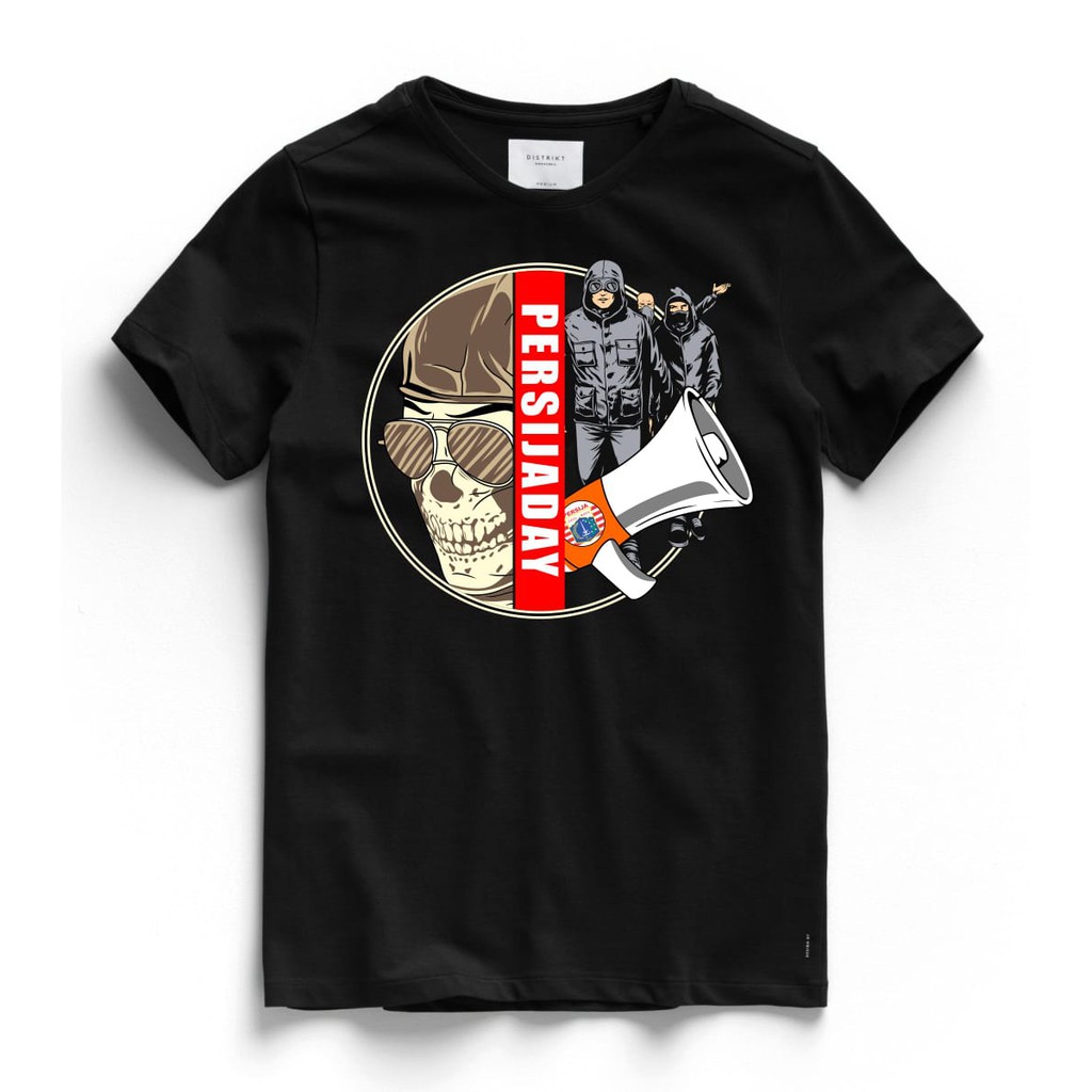KAOS BAJU PERSIJA DAY TENGKORAK BLACK