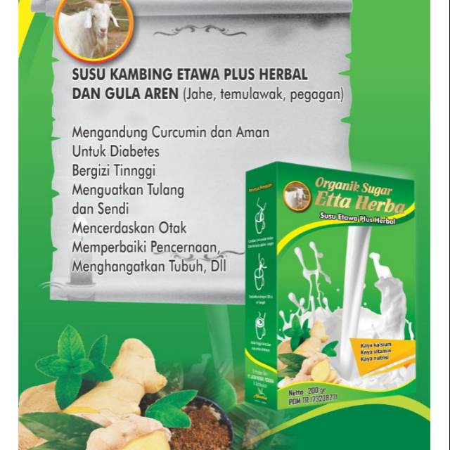 

etawaku etta herba etawa susu ksmbing gula aren