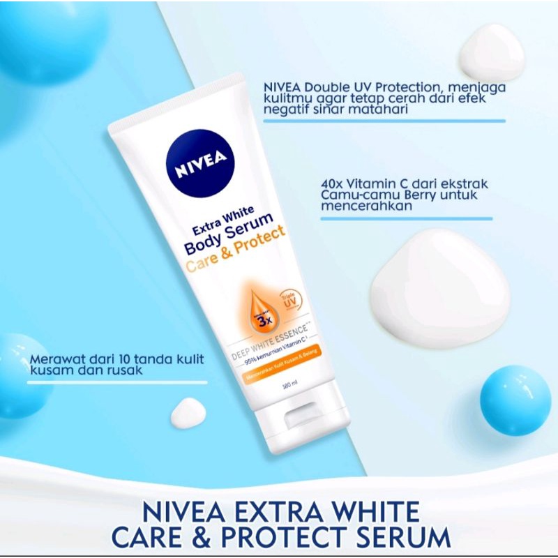 Nivea Extra White Radiant &amp; Smooth Body Serum  180ml