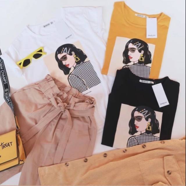 Kaos Wanita / Atasam Wanita / Kaos Wanita Lengan Panjang / Kaos Pria / Tumblr Tee Femme Girl 3 Warna