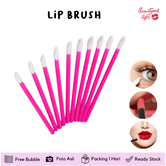 LIP BRUSH SULAM BIBIR / KUAS BIBIR / APLIKATOR MULUT ECER SATUAN