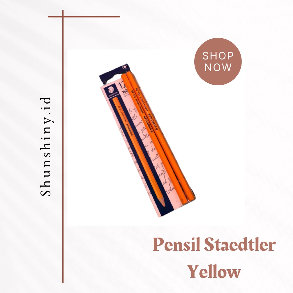 

PENSIL STAEDTLER YELLOW 2B ISI 12