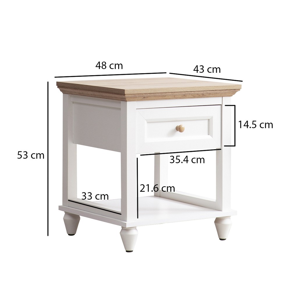 Dekoruma Kanou Meja Nakas Minimalis Samping Kamar Tidur - Bedside Table