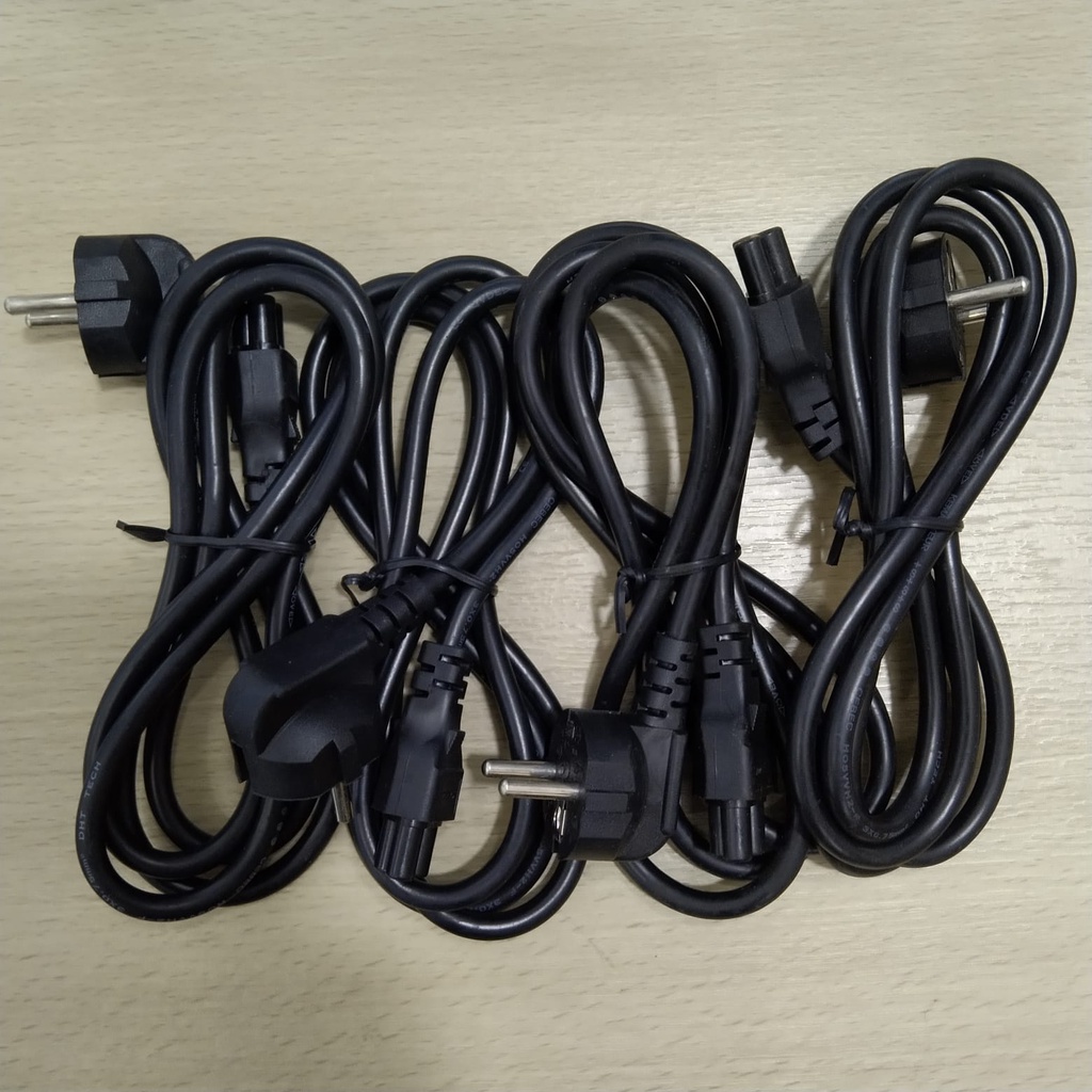 KABEL POWER adaptor charger LAPTOP ORIGINAL SEPERTI BAWAAN 3 LUBANG 1.8m 1.8 m