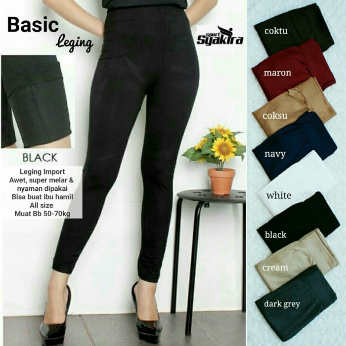 Grosir - Lagging Panjang- daleman Wanita- muat untu BB 50-70 kg bahan jersey super adem lembut nyaman dipakai