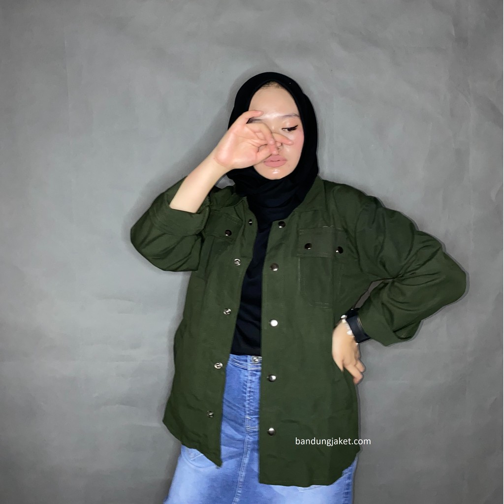 Jaket Semi Parka || Trucker Jacket || Size M - XXL-ARMY