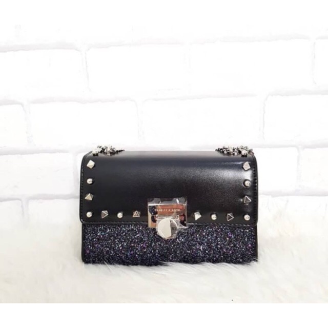charles and keith studded bag