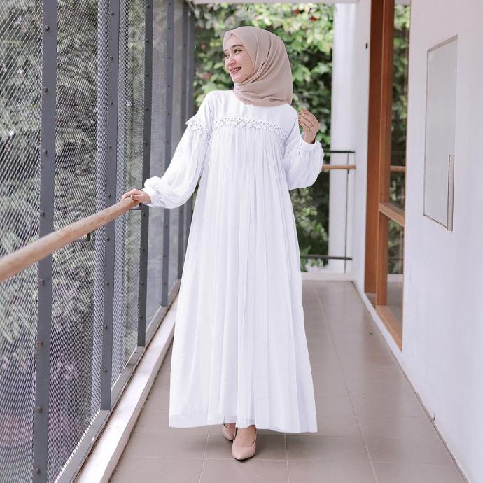 Shanum Maxy Dress L Lebaran Maxy Tutu Terus Fashion Wanita Termurah - Lilac Original