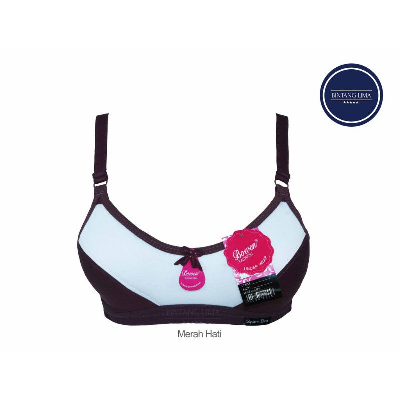 BH Sport | Sport Bra | Busa Tipis | ABG Remaja BOWEN polos | Bra Wanita
