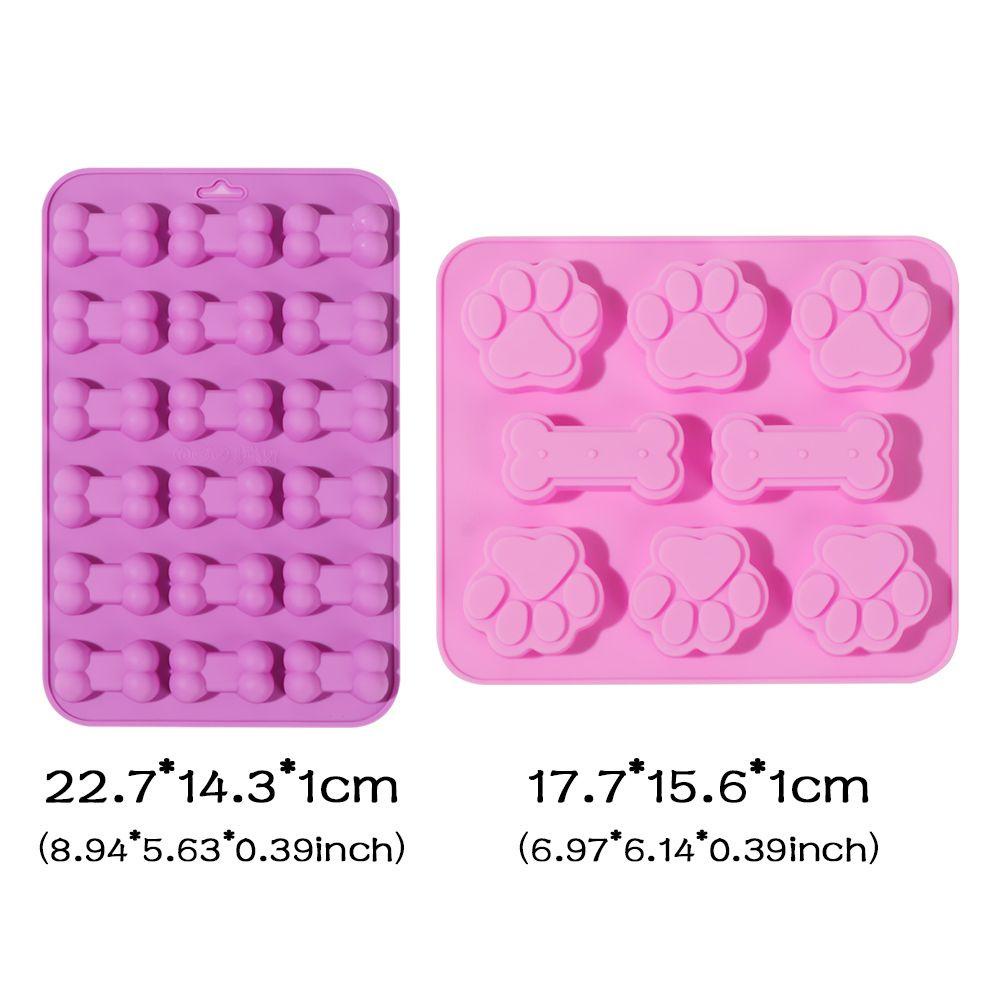 Top Coklat Cetakan Kue Alat Baking Bentuk Tulang Puppy Dog Paw Handmade Ice Cube Tray