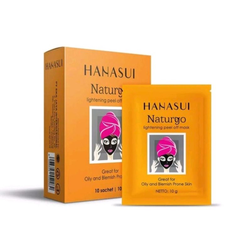 Hanasui naturgo masker 10gr harga/sachet