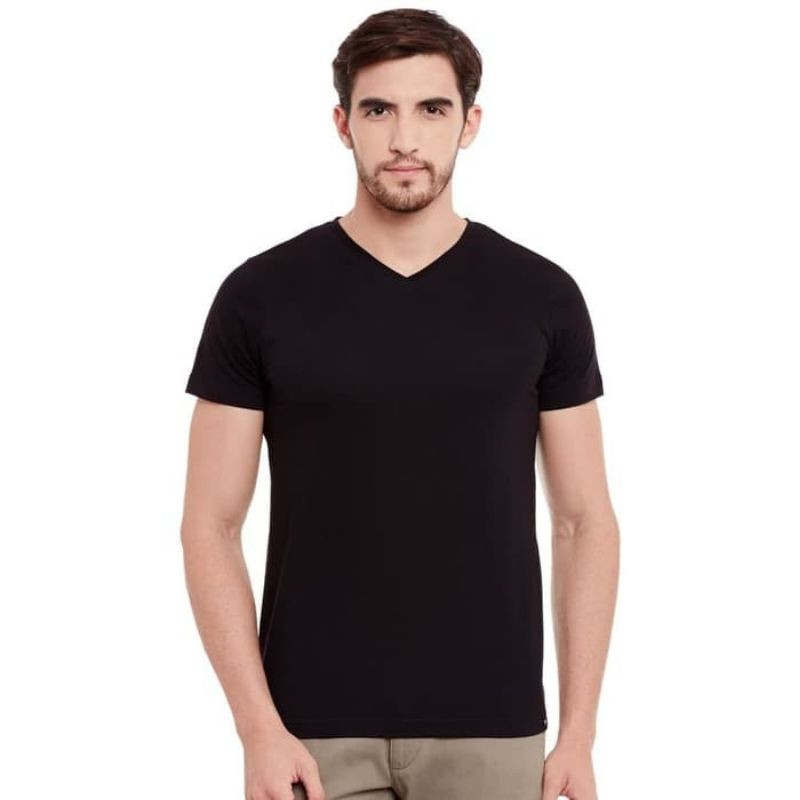 Kaos Oblong  Pria V-Neck Agree