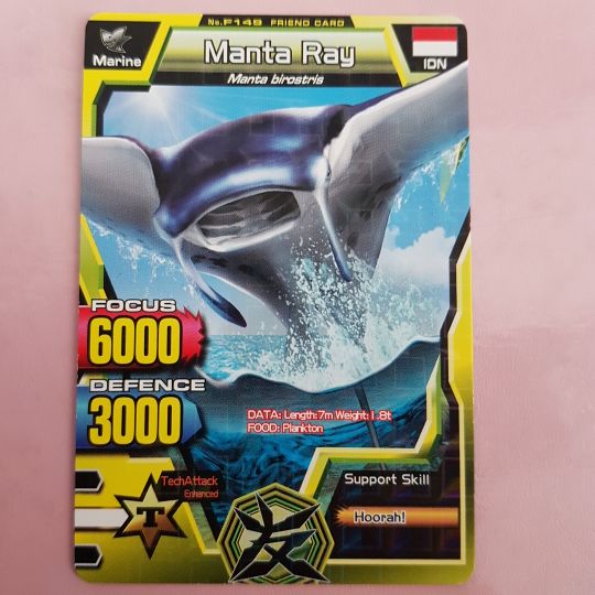Animal Kaiser Friend Card Manta Ray (Kartu)