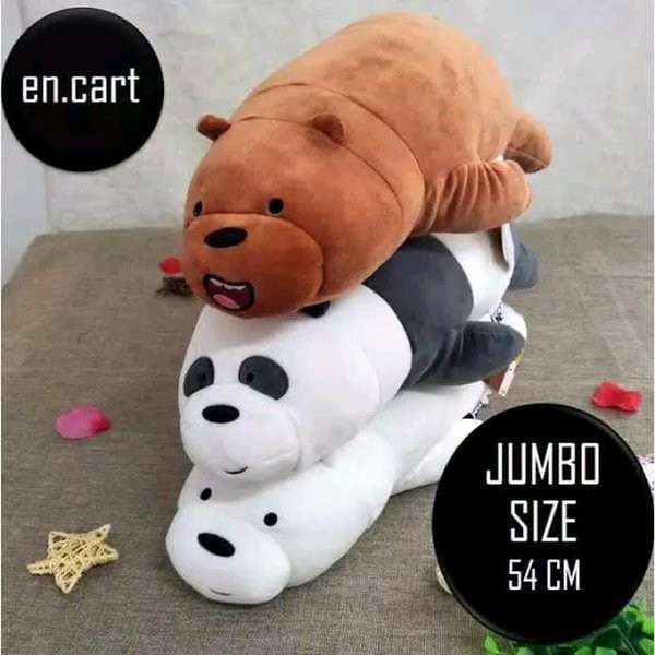 Miniso We Bare Bear Boneka Panda Bear Super lembut Size Besar