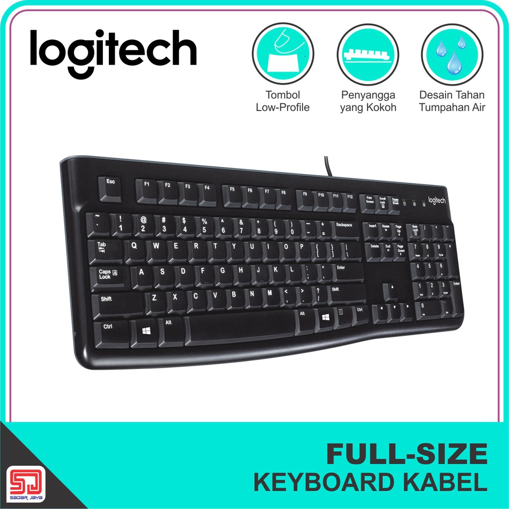 Logitech K120 Keyboard USB kabel Original