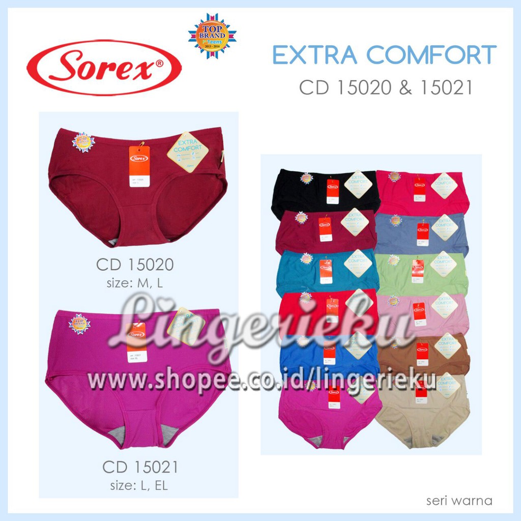 Grosir Ecer Celana Dalam Wanita Extra Comfort Merek Sorex 15021 Murah