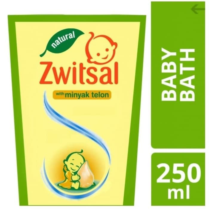 Zwitsal Baby Bath Minyak Telon Pouch Refill 250 Ml