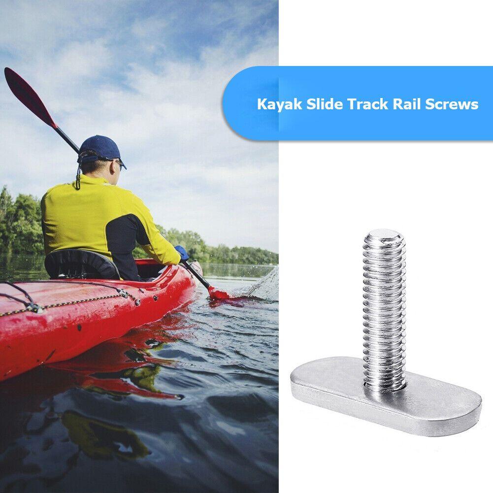 TOP 4pcs Sekrup Kayak Universal Pengikat Kano Guide Rail Instalasi