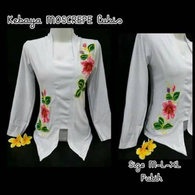 Kebaya Bali moscrepe lukis
