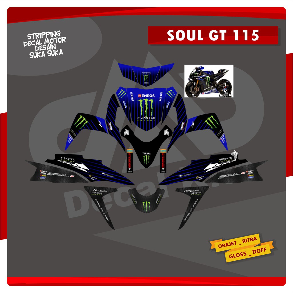 stiker soul gt decal soul gt stiker mio soul gt decal mio soul gt stiker soul gt  NEW MOTO GP