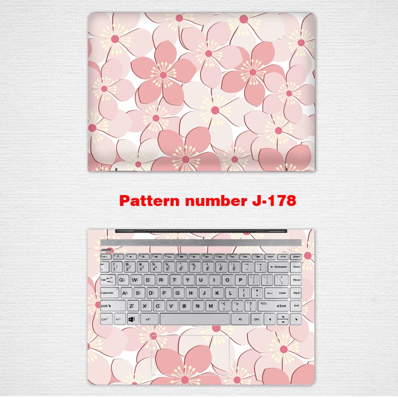 2pcs Stiker Pelindung Laptop Universal Motif Bunga Bahan VINYL Ukuran 12 13 14 15.6 Inch Acer Nitro 5 Swift 3 Swift 5 Aspire 3 SF314