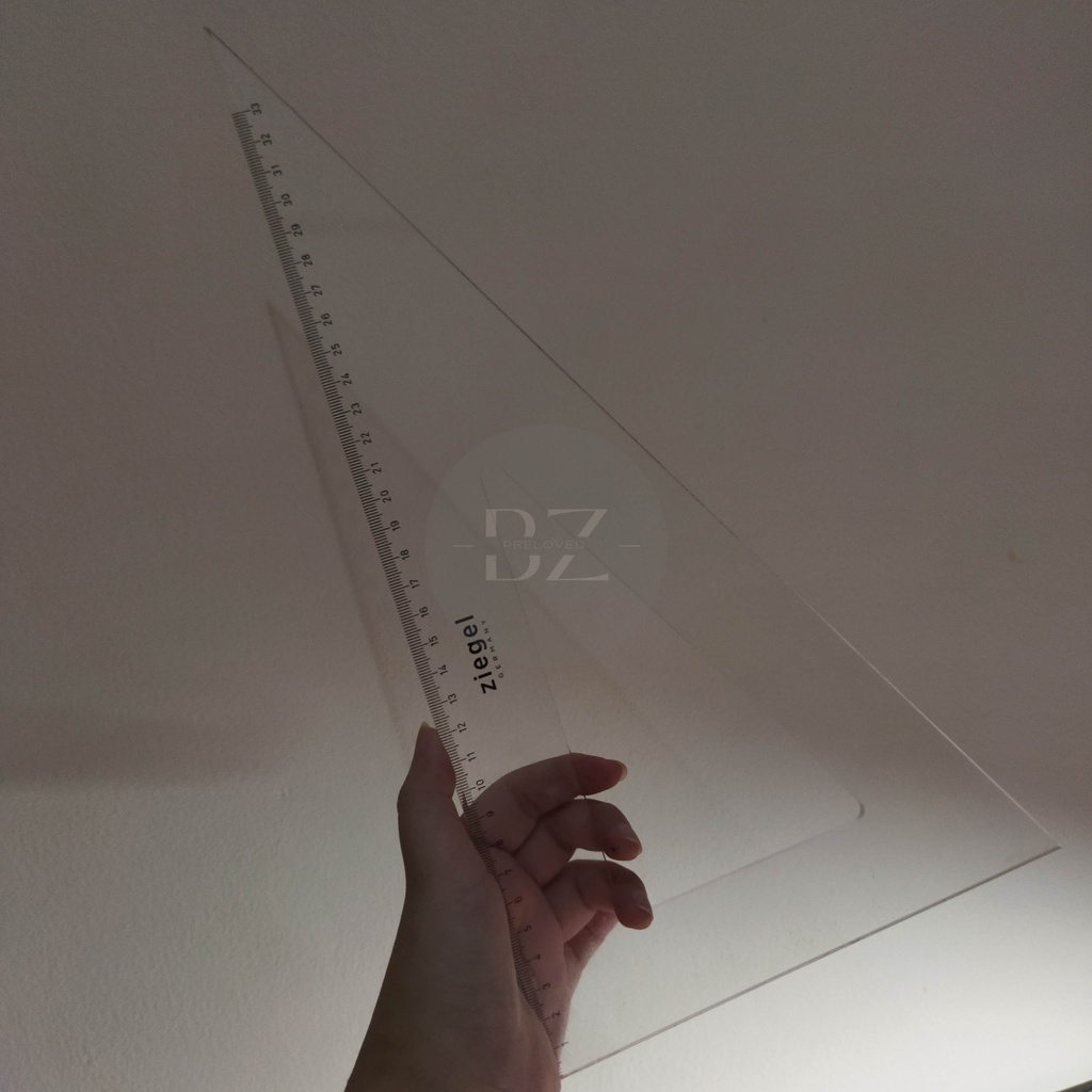 Penggaris Segitiga Set Ziegel 23/33 Mistar Segitiga BEKAS SECOND