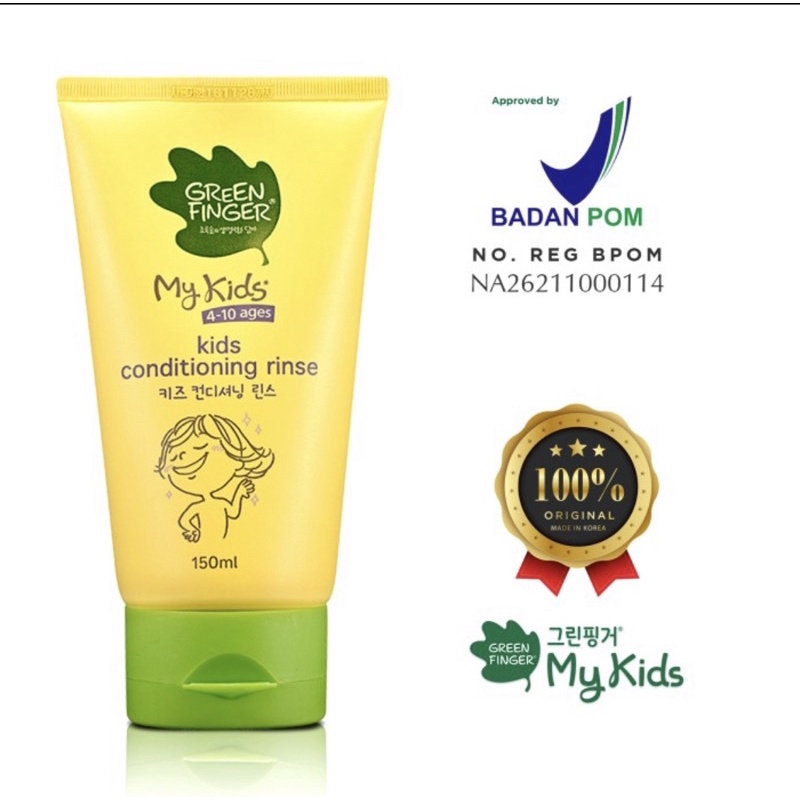 Greenfinger Conditioning Rinse Conditioner Anak My Kids 4-10 Tahun Kondisioner