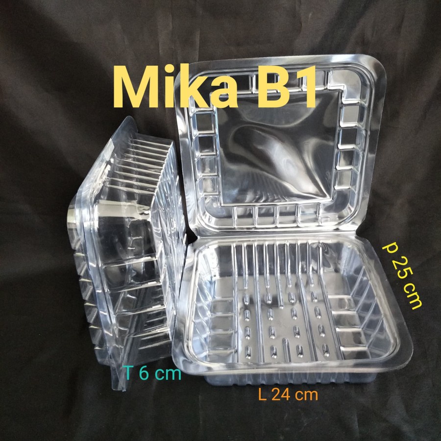 Kotak Mika Kue B1 mika makanan / Mika JUMBO uk 28 x 24 isi 50 pcs