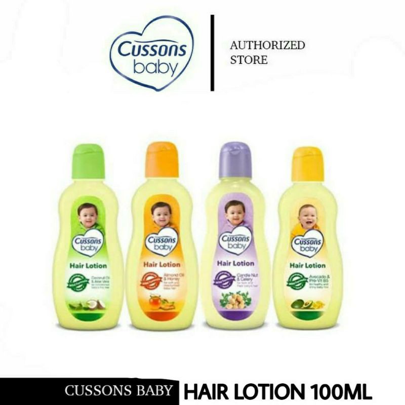 Cussons Baby hair Lotion Aloe Vera 100ml + 100ml 50ml + 50ml Minyak Rambut bayi cussons