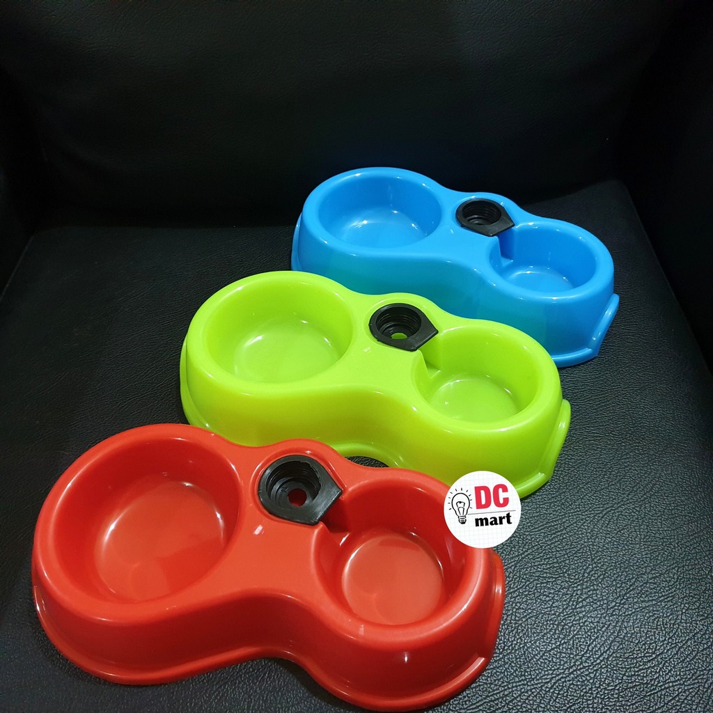 Tempat Makan dan Minum Hewan Kucing Anjing Dobel Botol Tipe Small / Pet Bowl Kucing