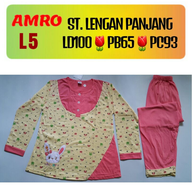Babydoll Lengan Panjang Piyama Murah