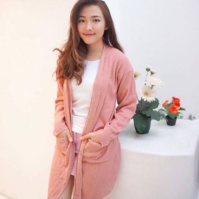 Shofie long kardigan premium / kardigan rajut nyaman