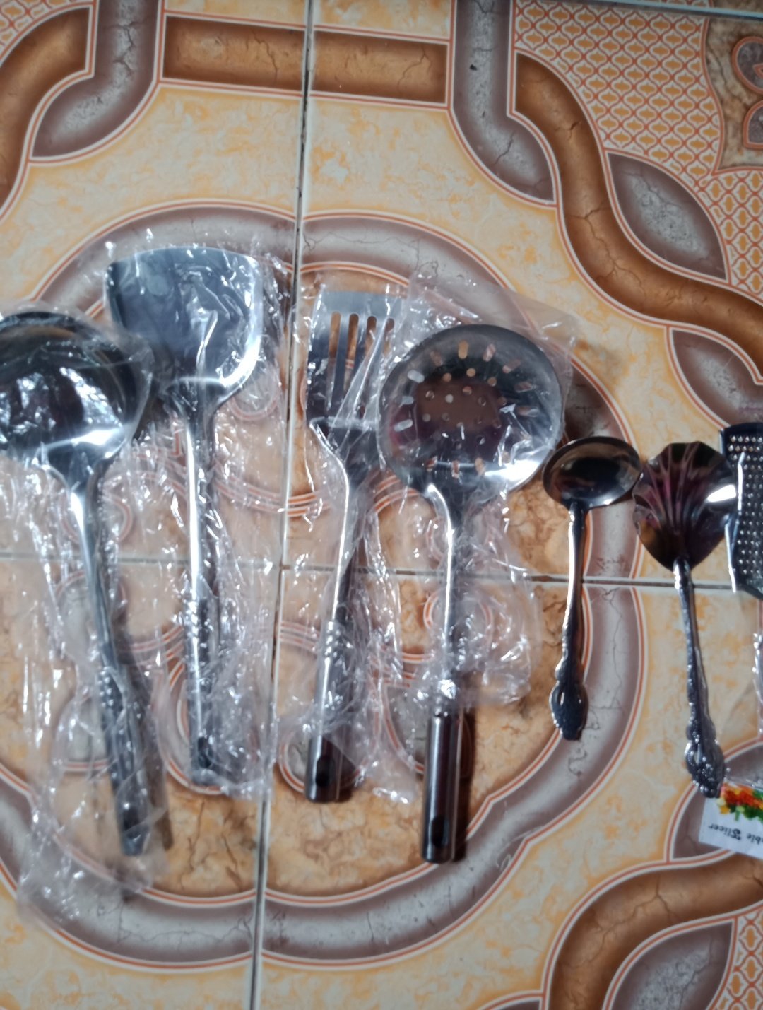 Spatula Peralatan Masak Sendok Masak Stainless Set Isi 6pcs [ Lk028 ]