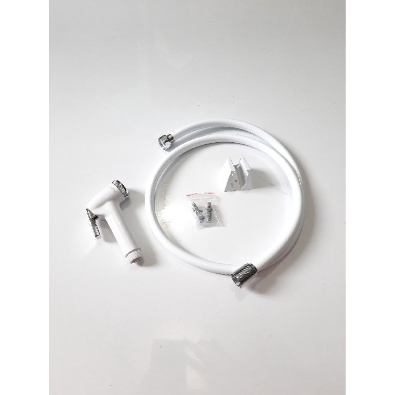 JET SHOWER CEBOK PUTIH / Kran cebok Closet Selang Fleksibel