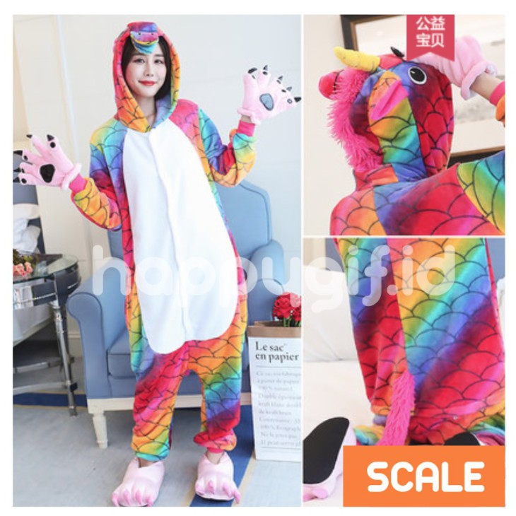 BAJU PIYAMA KIGURUMI ONESIE DEWASA - UNICORN EXCLUSIVE