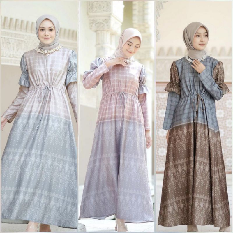 Twotone Dress By VanillaHijab
