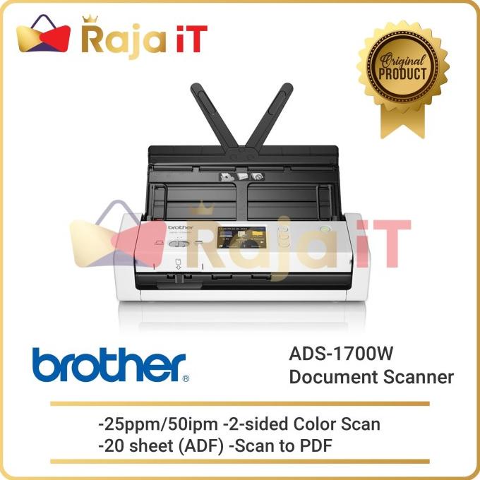 BROTHER Scanner ADS1700W ADS 1700W Scanner Brother ADS 1700 W Wireless