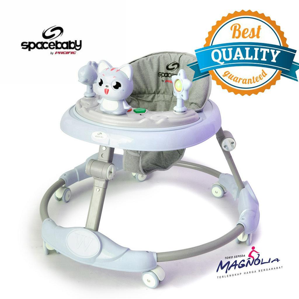 Baby Walker Wolker Spacebaby Roda Dorongan Bayi Belajar Jalan Anak Apolo Kereta Bayi Belajar Jalan