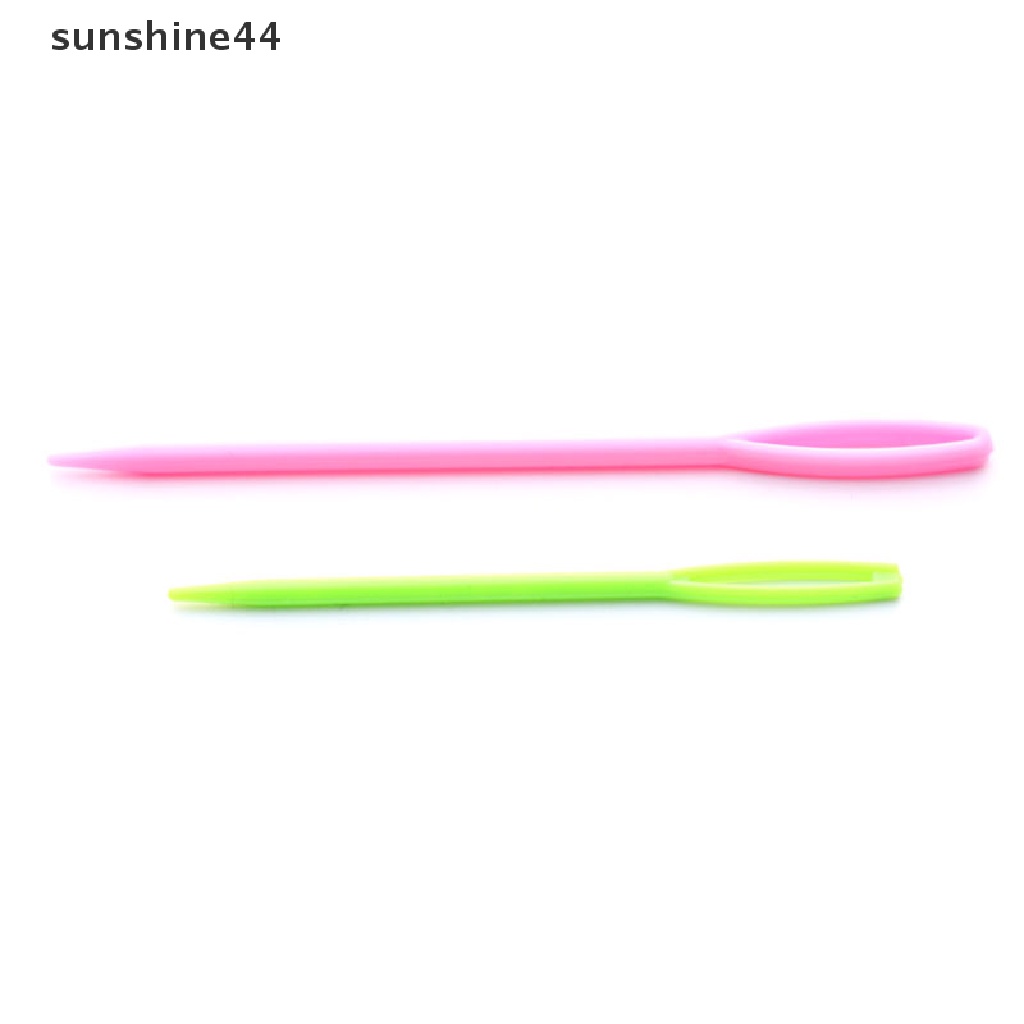 Sunshine 10PCS Jarum Rajut Bahan Plastik Untuk Sweater